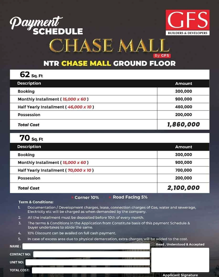 North Town Residency phase 1 chase mall